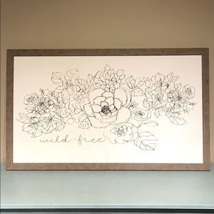 Wild and free minimalistic wall art!